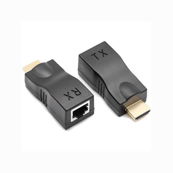 4K HDMI Over Ethernet Network Adapter 30m HDMI Extender over LAN RJ45 CAT 5E 6E